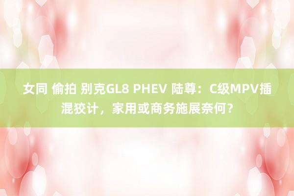 女同 偷拍 别克GL8 PHEV 陆尊：C级MPV插混狡计，家用或商务施展奈何？