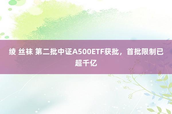 绫 丝袜 第二批中证A500ETF获批，首批限制已超千亿