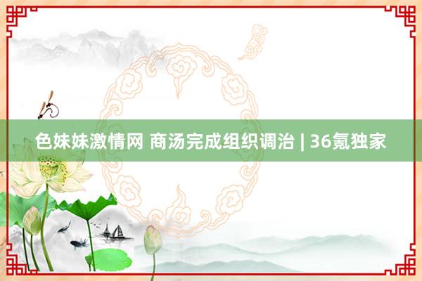 色妹妹激情网 商汤完成组织调治 | 36氪独家